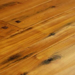 legacy red birch foot worn hardwood flooring with wooden pegs