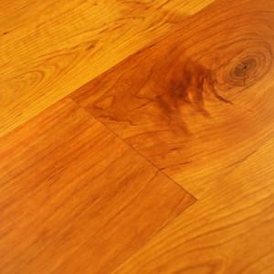 pioneer solid cherry hardwood floor with soft edges and finished on site