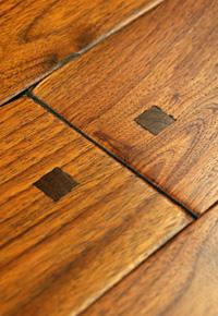 Old Trail Collection: Rustic Walnut Flooring with Wood Pegs