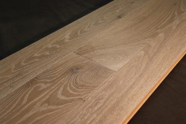 Wire Brushed White Oak with Super White LED Hardwax Oil Finish