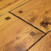 Wide Plank Hickory Floor with Hand Beveled Edges, Flush Pegs, Smoke Accents and Pure Colored Hard Wax Oil Finish 2