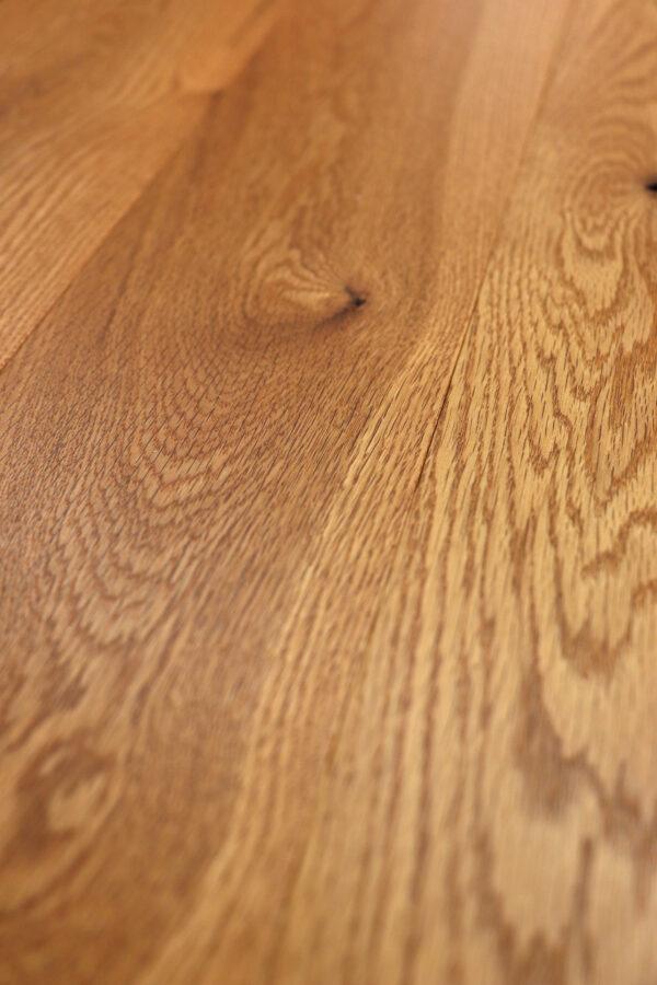 Wide Plank, Red Oak Flooring with Eco-friendly, Harvest Pine Color, Hard Wax Oil Finish