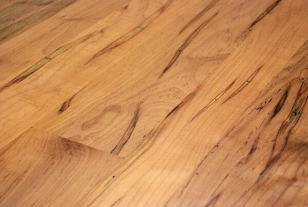 wide plank maple flooring with hard wax oil