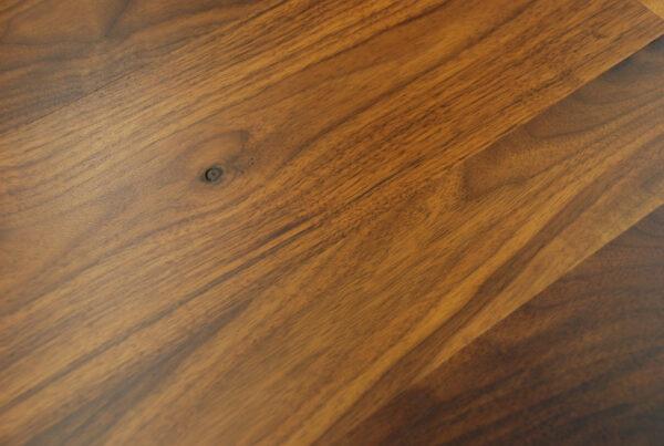 wide plank mahogany flooring with harvest pine colored hard wax oil finish